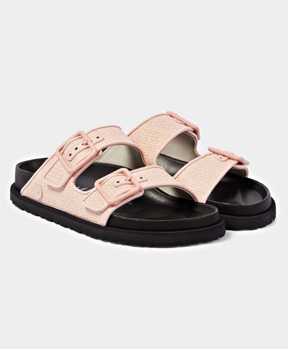 Birkenstock 1774 Arizona Women's Luxe Raffia Sandals Size 39 / US 8 (MSRP $450)